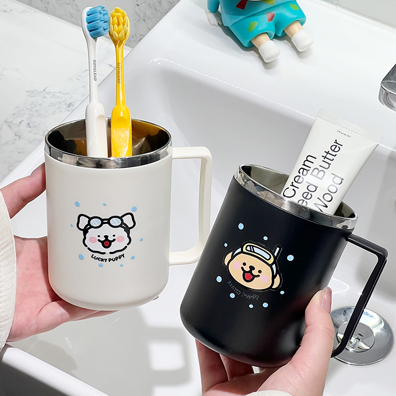 【抗菌防霉】304不锈钢漱口杯子