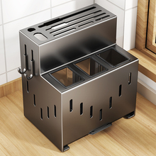 厨房刀架置物架2025新款台面多功能筷子筒菜刀具一体收纳放置架子