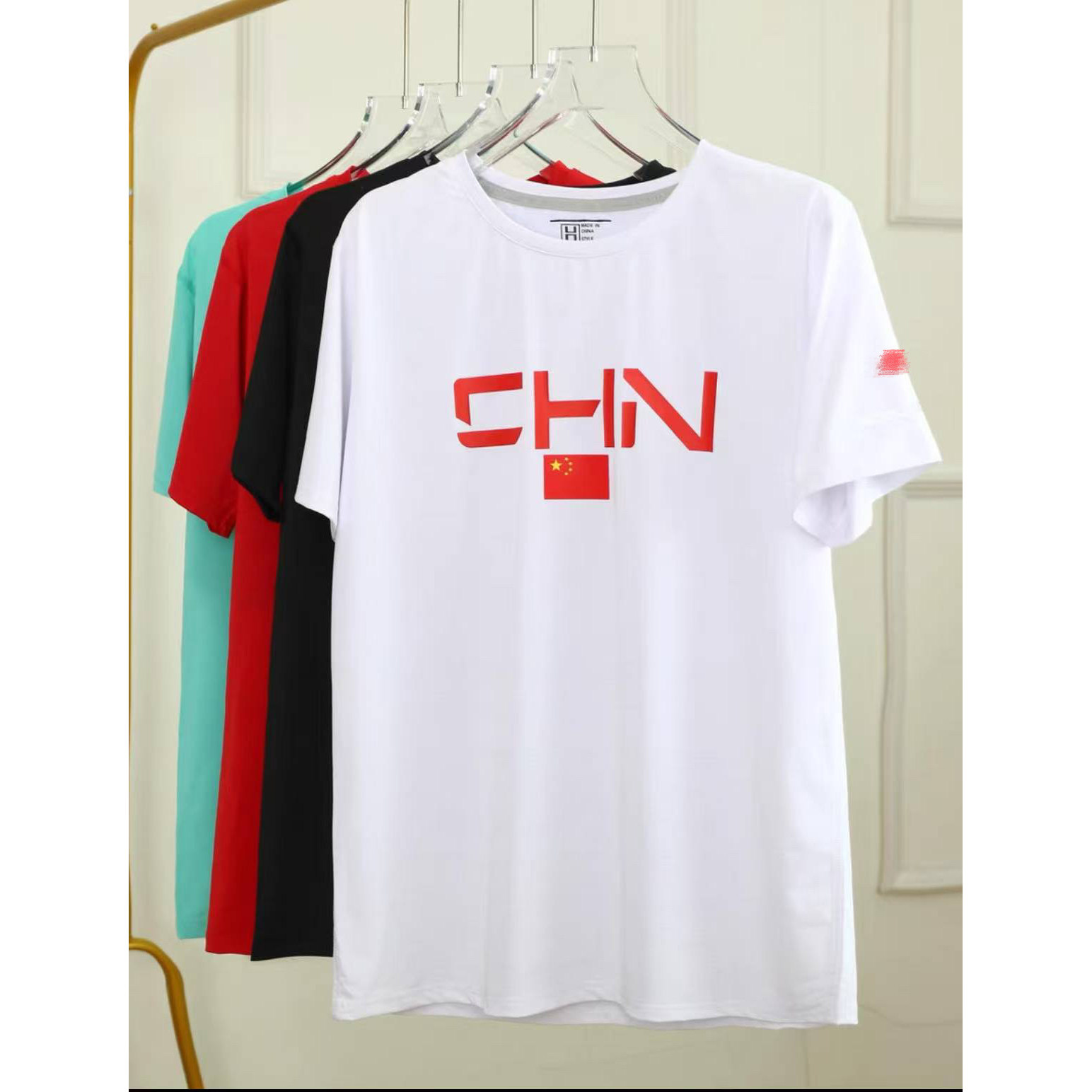 新款夏季国家队速干篮球运动短袖T恤跑步圆领速干训练田径可定制