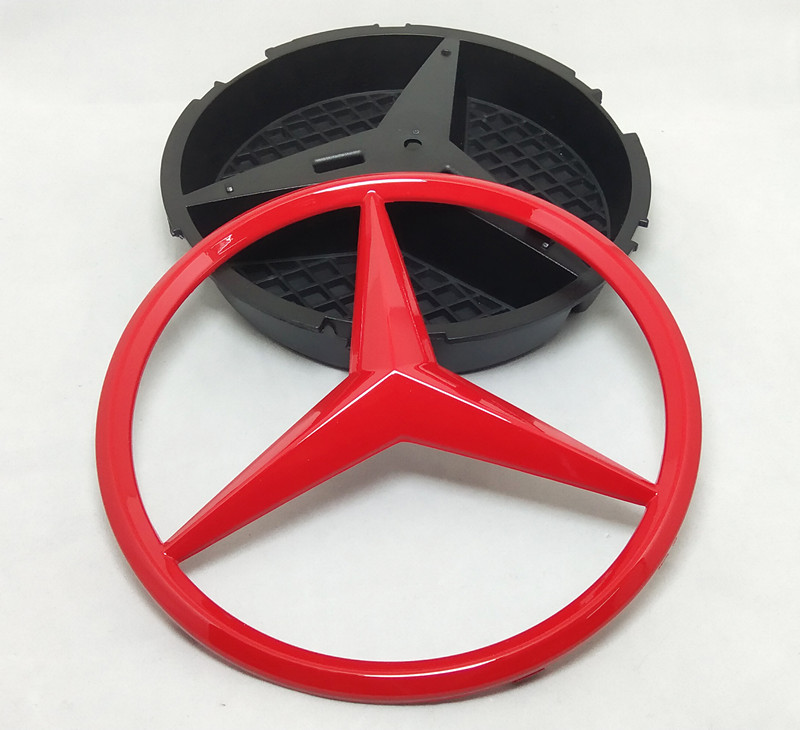 适用 奔驰C级E级GLE GLS GLA CLA MLGL GLK GLC个性车标 中网大标