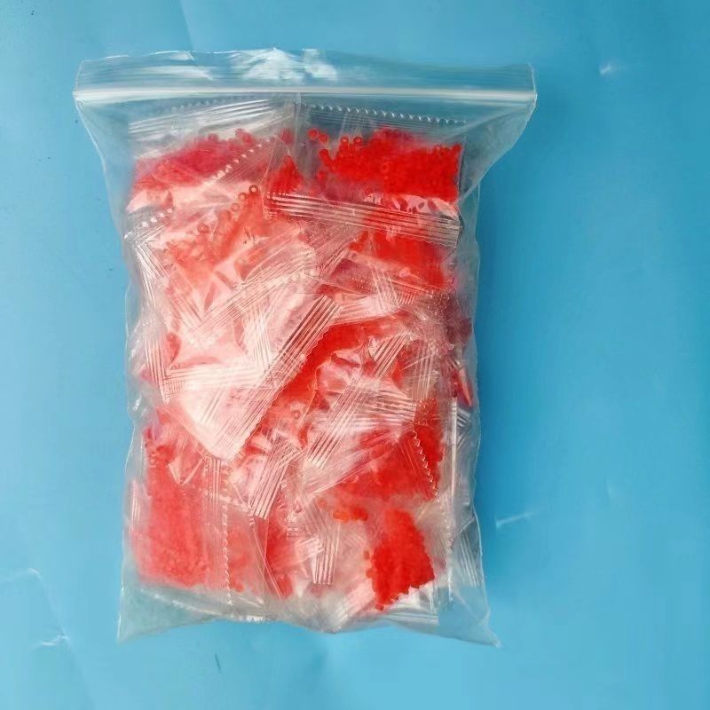 挂红虫皮筋小号超细夹子
