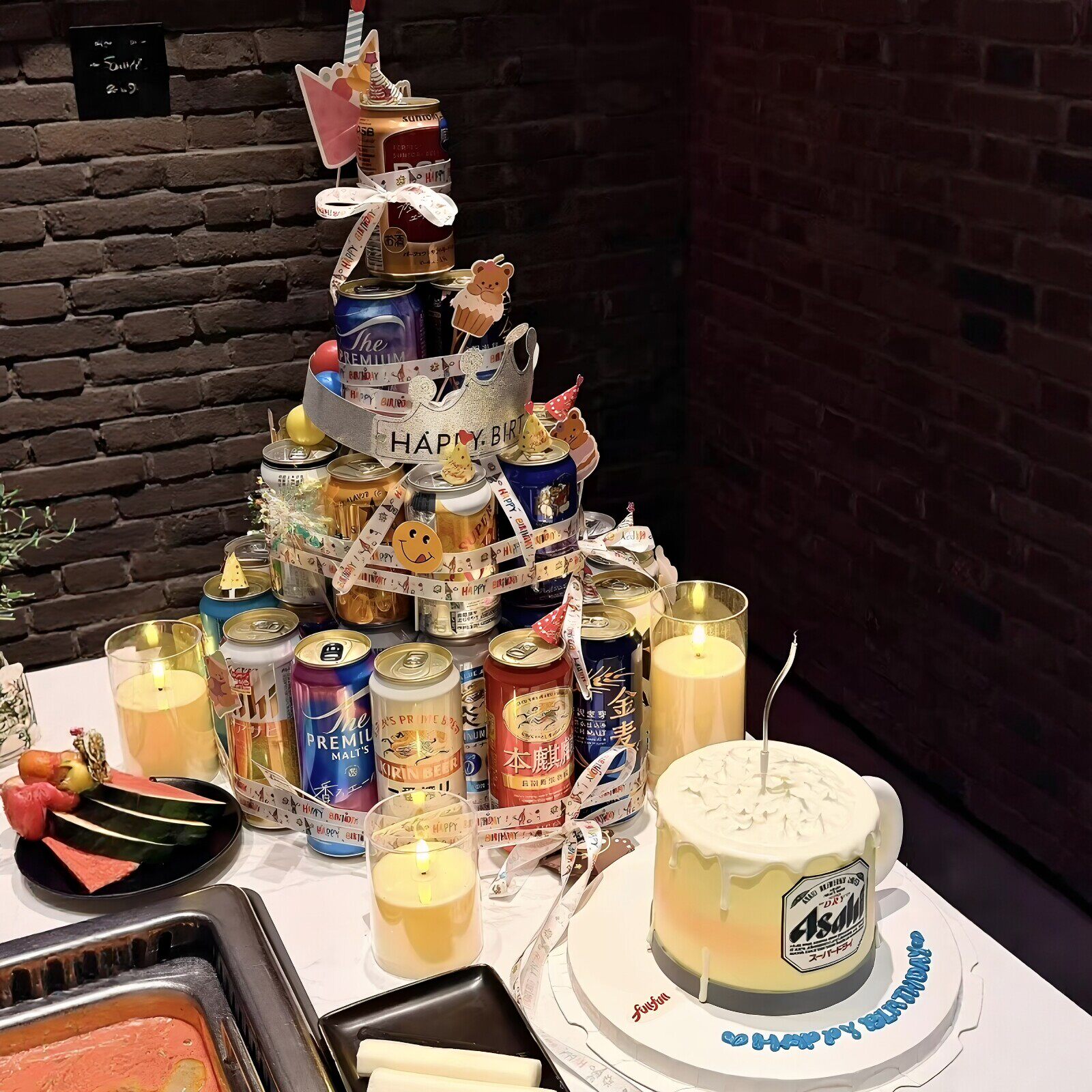 一代人有一代人的蛋糕！啤酒蛋糕装饰品手工diy材料包送爸爸礼物