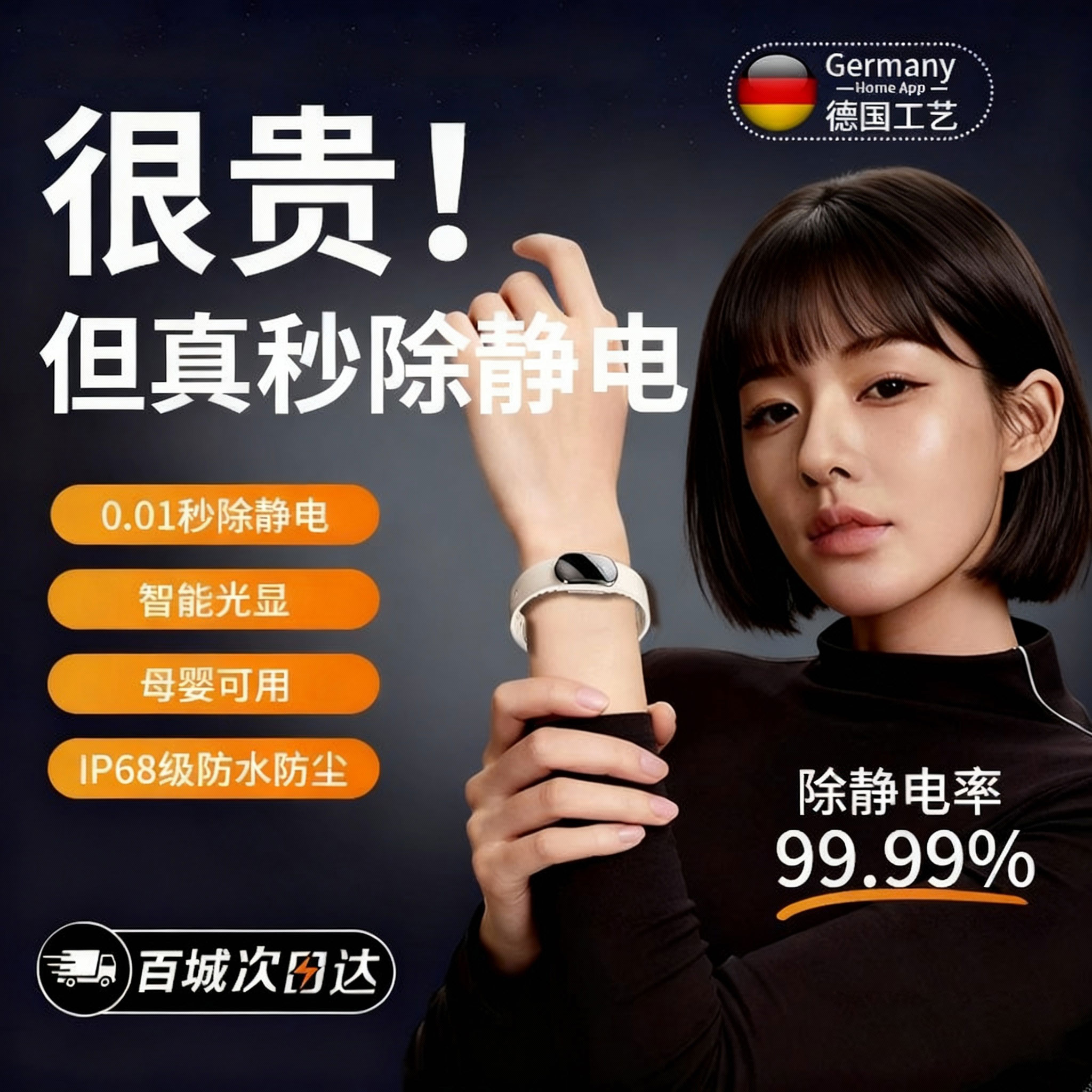 【德国进口】AI智能0.1秒除静电