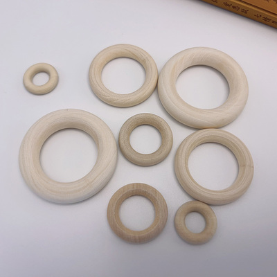 水晶球底座 实木圆环球座 球形圆形收纳支架木头圆圈时尚创意摆件