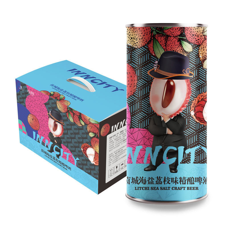 【INNCITY】茵城果味精酿啤酒1L*6罐玫瑰/荔枝/草莓/西柚女生啤酒