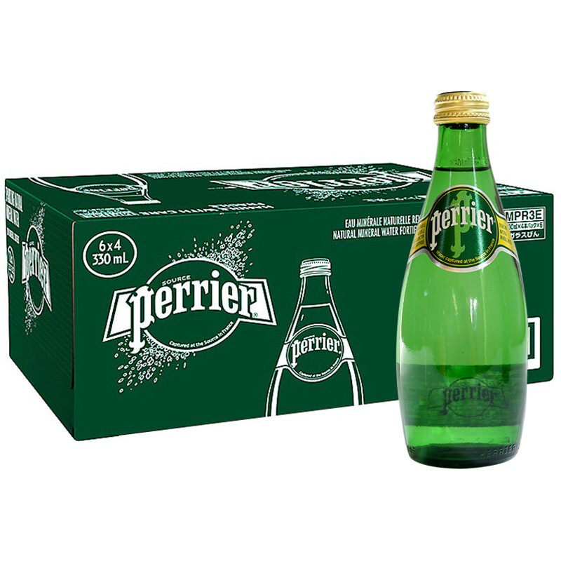 【进口】法国原装Perrier巴黎水330ml*24瓶原味气泡水玻璃瓶整箱,咖啡/麦片/冲饮,气泡水,淘宝优惠券,粉丝福利购,淘宝优惠卷