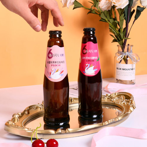 【果味】六只天鹅果味啤酒270ml*24瓶装西柚/荔枝/水蜜桃味女士酒
