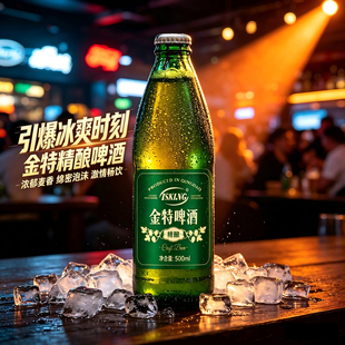 【精酿】金特精酿啤酒500ml*12瓶装整箱山东青岛产