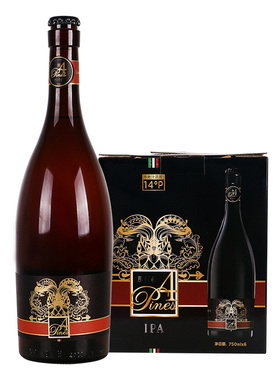 【IPA】四棵松IPA啤酒750ml*6瓶装国潮整箱≥5.2%vol/14°P