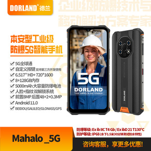 防爆5G智能手机 德兰5G红外测温工业石油化工Mahalo_5G