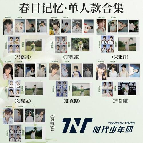 时代少年团春日记忆扫图单人款马嘉祺宋亚轩刘耀文鑫源翔霖饭制