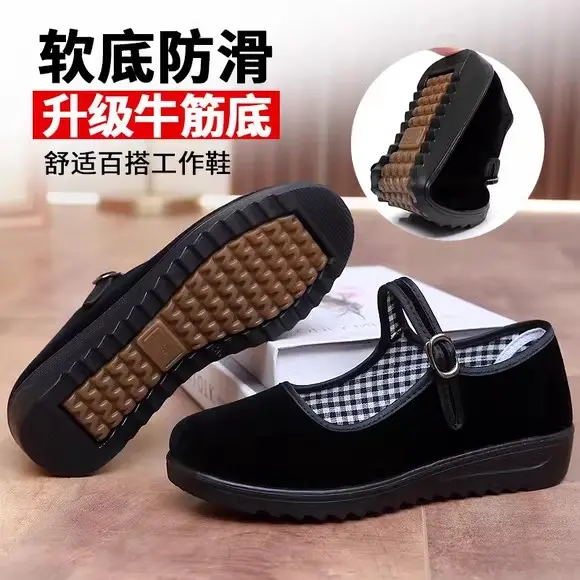 布鞋女单鞋新款软底防滑牛筋底