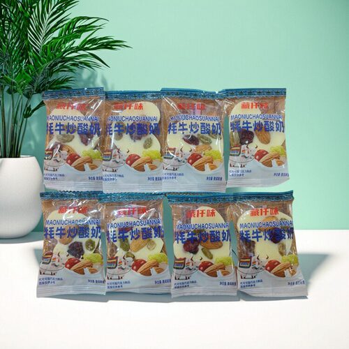 拉萨直邮西藏特产藏仟味牦牛炒酸奶坚果巴旦木水果味炒酸奶散称