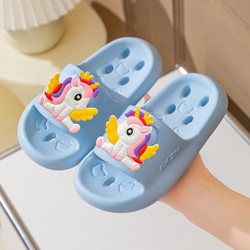 萌趣独角兽儿童拖鞋女童夏季浴室洗澡漏水厚底防滑宝宝速干凉拖鞋,童鞋/婴儿鞋/亲子鞋,儿童凉拖鞋,淘宝优惠券,粉丝福利购,淘宝优惠卷