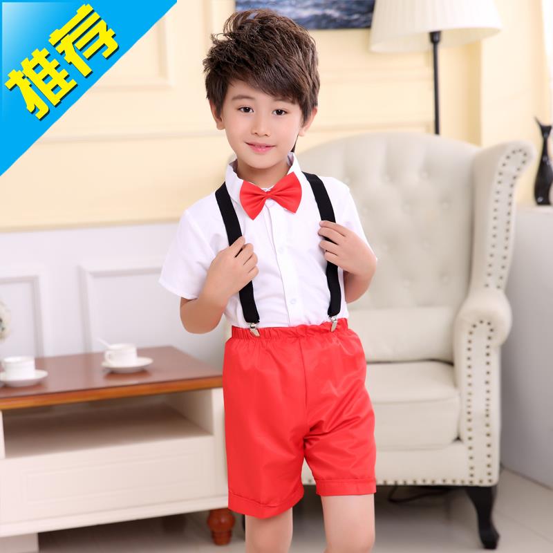 新款六一儿童节幼儿园大合唱表演服装男女童红色x短袖背带裤演出|ruв категории Женская одежда, костюм/национальная одежда/театр костюм, национальная одежда/этап погрузки - от Buy2taobao.com для оказания профессиональной услуги покупки агента Taobao