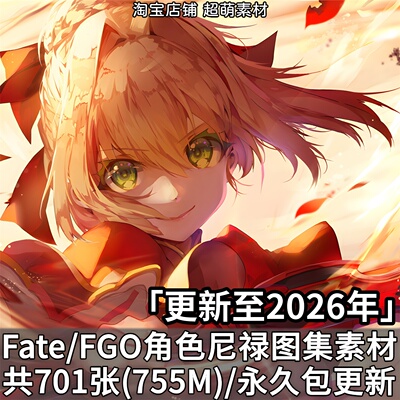FGO/fate角色尼禄人物原画插画图集壁纸CG立绘美术绘画图片素材