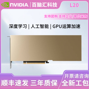 英伟达L40显卡48G 渲染推理设计 AI深度学习GPU专业图形显卡L20