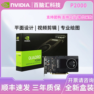 4000专业图形显卡 P2200丽台P4000绘图RTX 英伟达Quadro P2000盒装