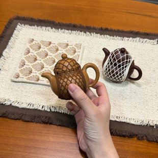 茶壶收纳网兜紫砂壶保护套茶具茶壶盖碗保护袋户外旅行防磕碰配件