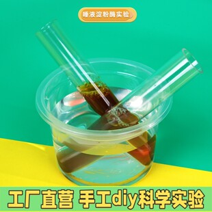 唾液淀粉酶 科技小制作化学食物催化分解小科学实验学生手工dES59