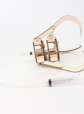 液压机械爪 diy科技小制作儿童手工益智玩具木制拼装抓手stemED24