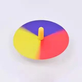 彩色转盘 牛顿色盘 小学五年级上册科学实验材料 自制七彩陀ED1