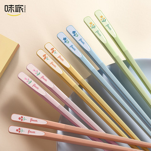 味家花卉系列家用合金筷子