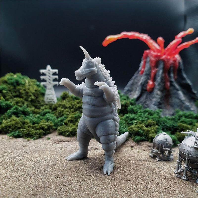 潮玩DIY手工 雷欧奥特曼明鉴怪兽 雷德基拉斯2.0 1/43模手办场景