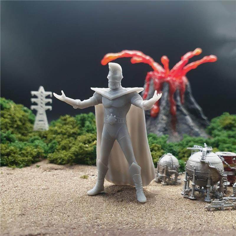 潮玩DIY手工 雷欧奥特曼明鉴奥特之王1/64人偶模型手办场景