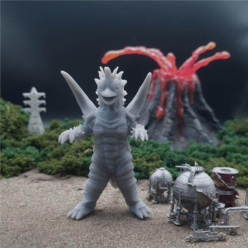 潮玩DIY手工 雷欧奥特曼明鉴怪兽卡利星人 1/64人偶模型手办场景