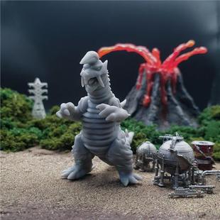 潮玩DIY手工 杰克奥特曼明鉴怪兽布莱克王 1/64人偶模型手办场景