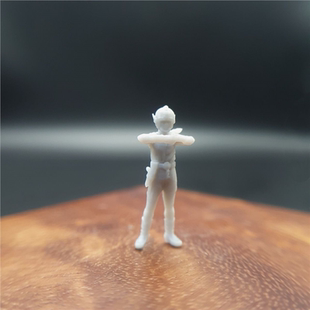 潮玩DIY手工艾斯奥特曼shf北斗人间体变身姿势二1/64人偶模型白模