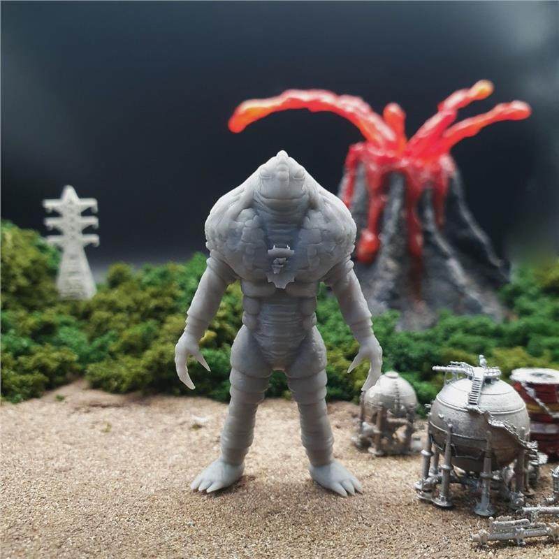 潮玩DIY手工 雷欧奥特曼怪兽名鉴 安特拉星人 1/43 模型手办场景