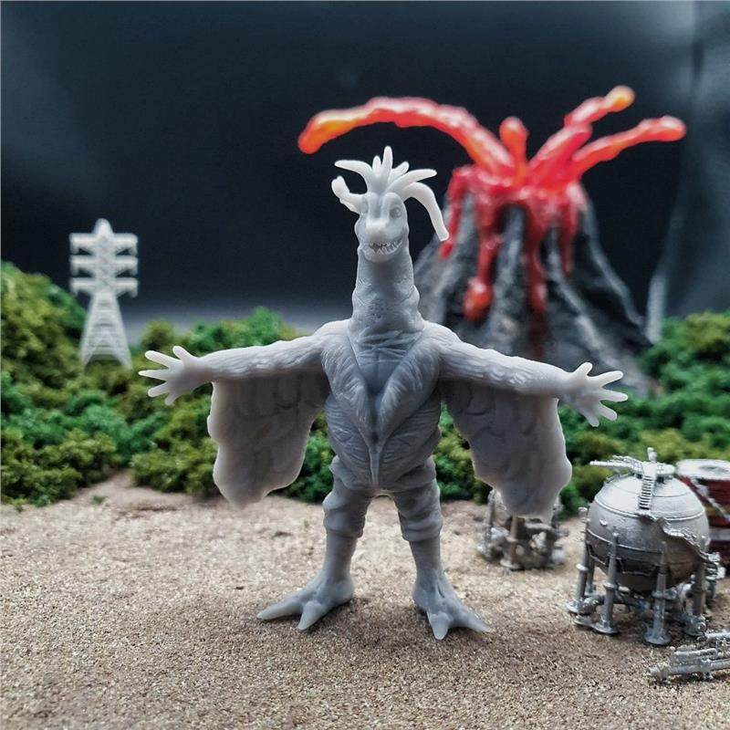 潮玩DIY手工 雷欧奥特曼明鉴怪兽 罗兰 1/43模手办场景