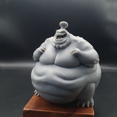 还原剧中微缩景小比例手办成龙历险记系列八大恶魔波刚景白模