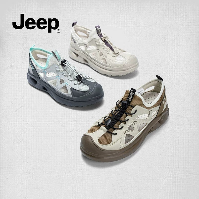 jeep厚底休闲凉女鞋夏季