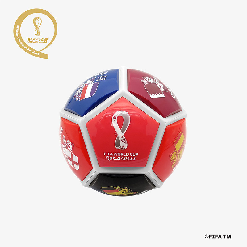 官方正品新品2022卡塔尔世界杯3d半立体彩色足球徽章(历代冠军)