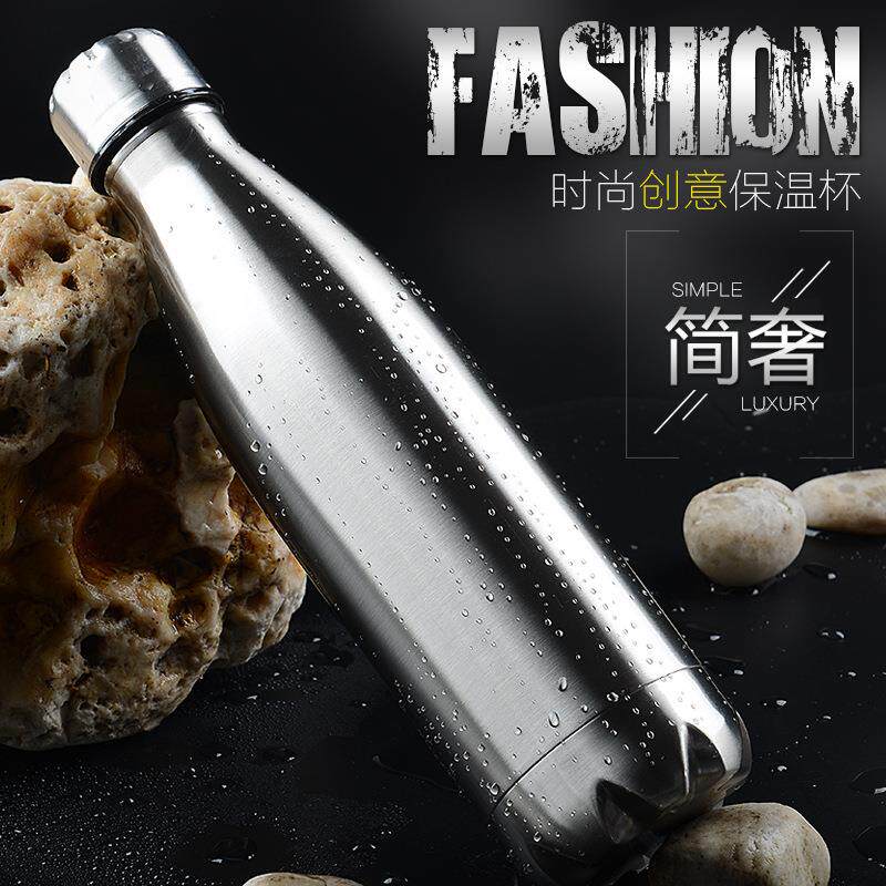 304不锈钢双层保温杯可乐瓶保温杯运动杯礼品杯子弹头保温杯定制
