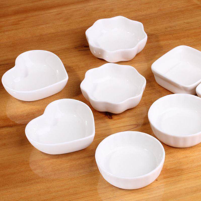 醋碟调味碟幼儿园食谱拍照餐盘餐具美食摆拍盘子食物摆盘摄影道具