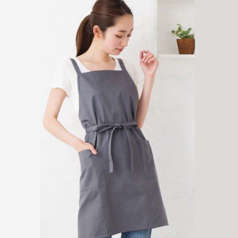 防水日式韩版咖啡厅鲜花艺服务员奶茶烘焙店工作服围裙做饭罩衣