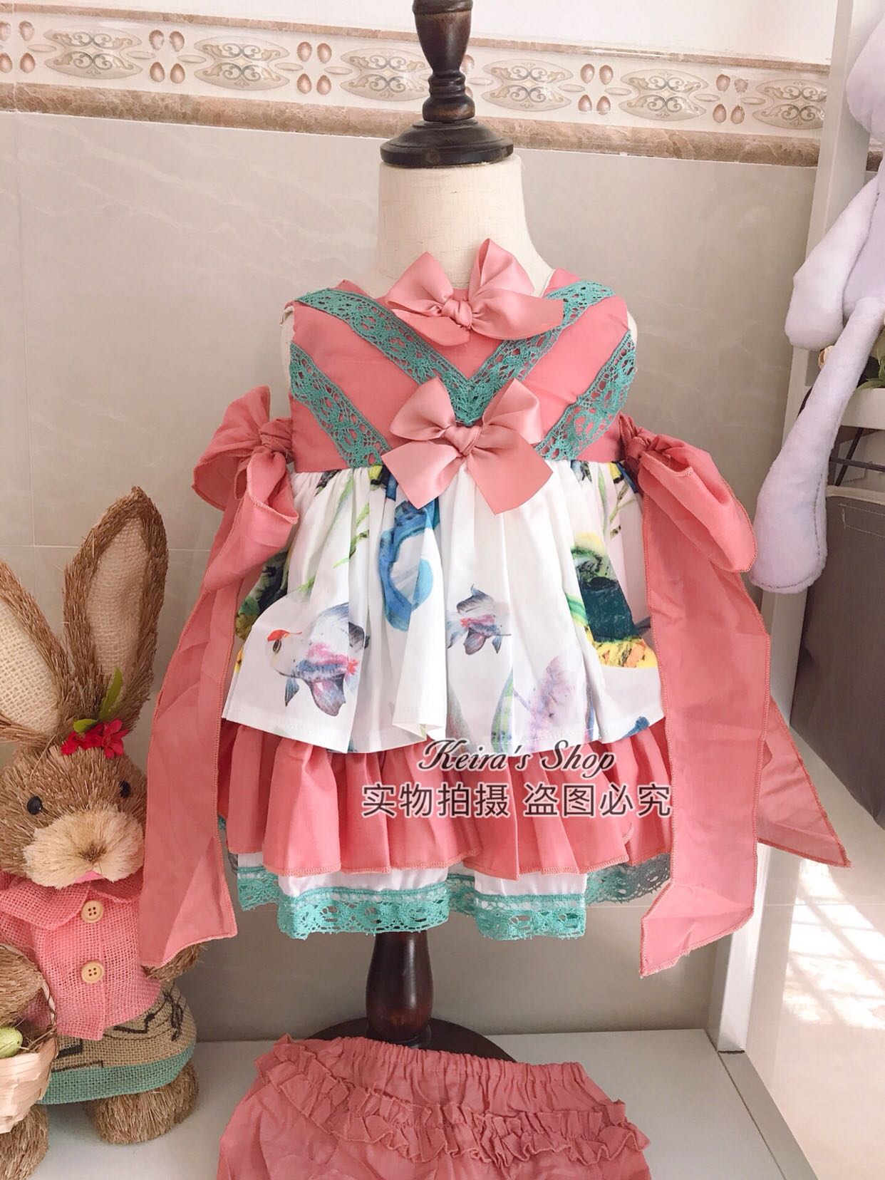 童装西班牙洛丽塔风女宝公主裙