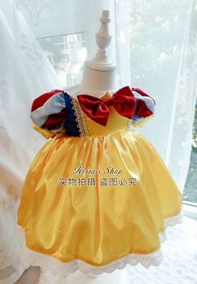 迪士尼西班牙白雪公主生日裙童装