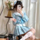城南诗中意原创春夏jk水手服甜美少女天海蓝色JK制服套装 白泉