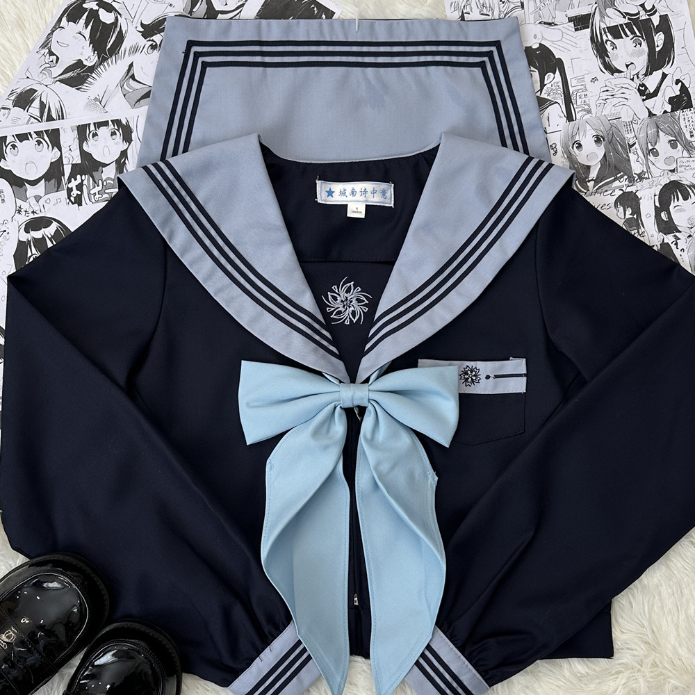 【岁樱】城南诗中意原创正版JK制服套装刺绣水手服日系学院风套装