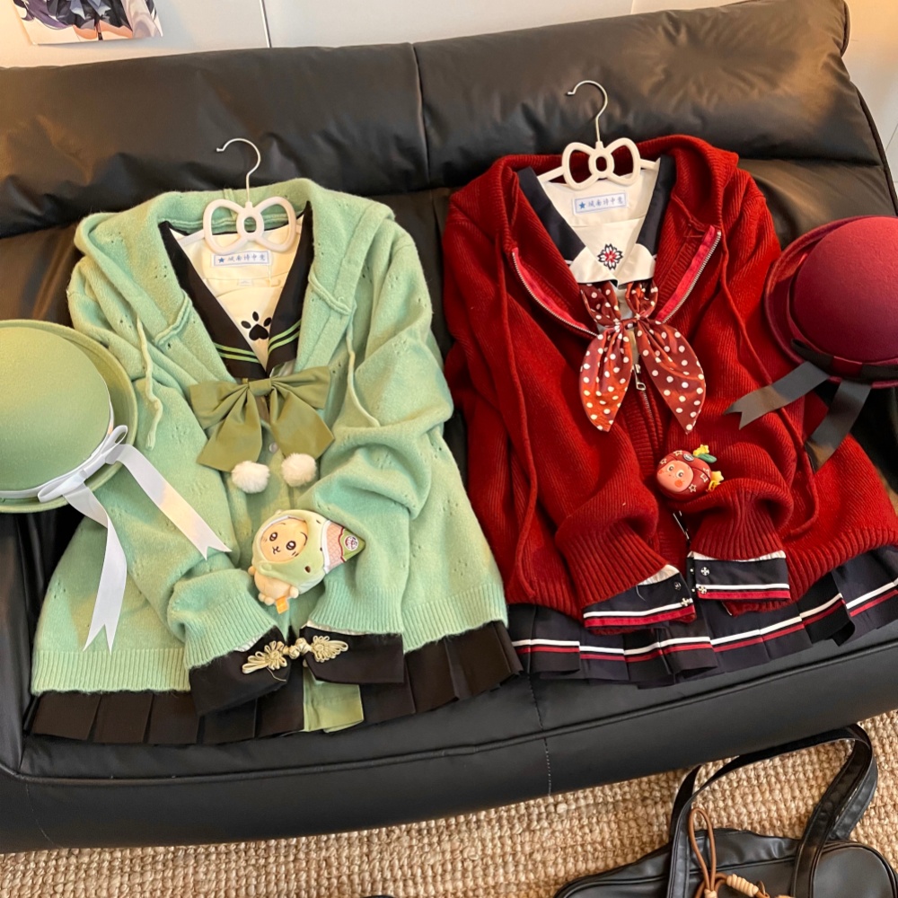 【圣诞双子】城南诗中意原创帽衫水手服学生jk制服学院风日系校供