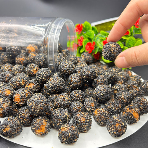 安庆特产望江小麻球黑芝麻球果子