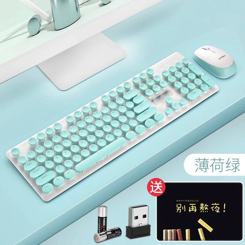 无线键盘鼠标套装游戏办公家用轻薄静音复古朋克女生可爱粉色键鼠|ruв категории компьютерное оборудование/дисплей/Компьютерная периферия, клавиатура - от Buy2taobao.com для оказания профессиональной услуги покупки агента Taobao