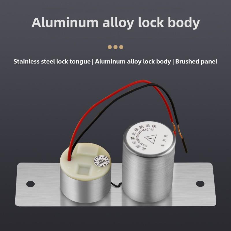 迷你低温电动锁隐藏微缸不锈钢玻璃门数字锁访问控制电动锁12V