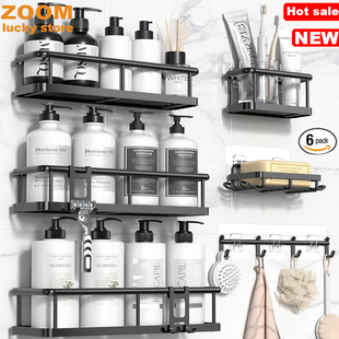 Shower Caddy 6Pack Large Capacity Organizer Bathroom shelves