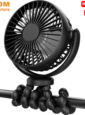Mini Portable Stroller Fan,Battery Charging fan Clip fans
